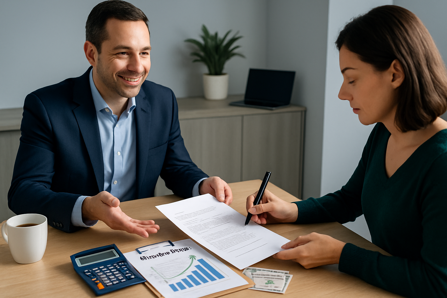 Person verhandelt erfolgreich mit Gläubigern über Ratenzahlung und Schuldenregulierung