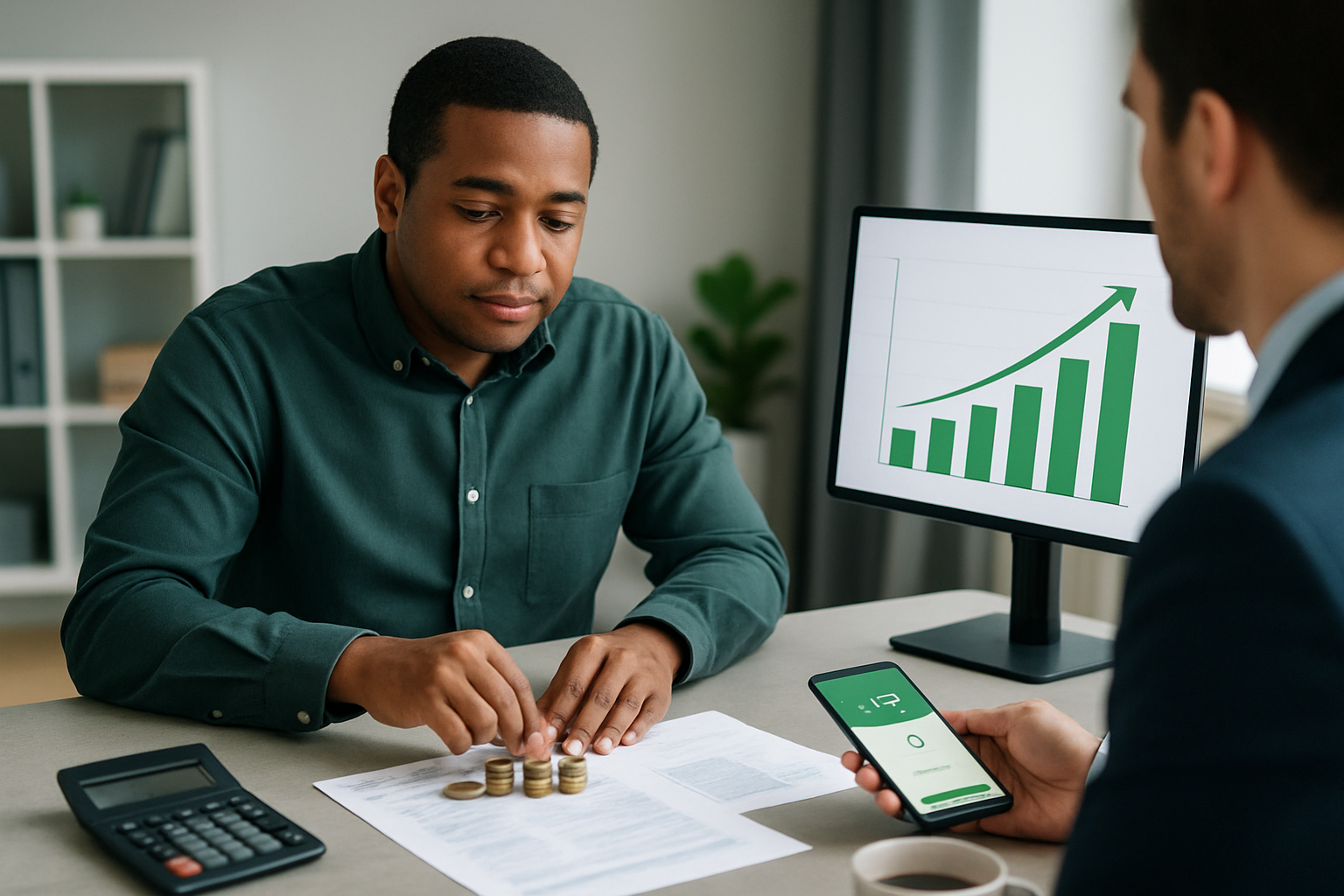 Person mit geringem Einkommen plant Schuldenabbau und findet realistische Wege zur Schuldenfreiheit